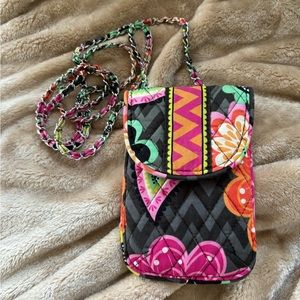 Vera Bradley cross body phone holder